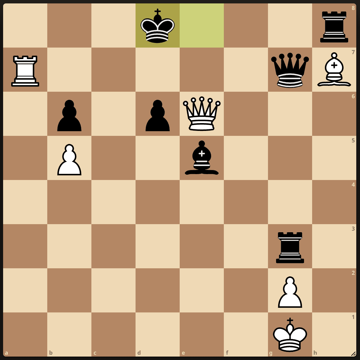 Задача на мат в 4 хода с рейтингом 1846 из Lichess