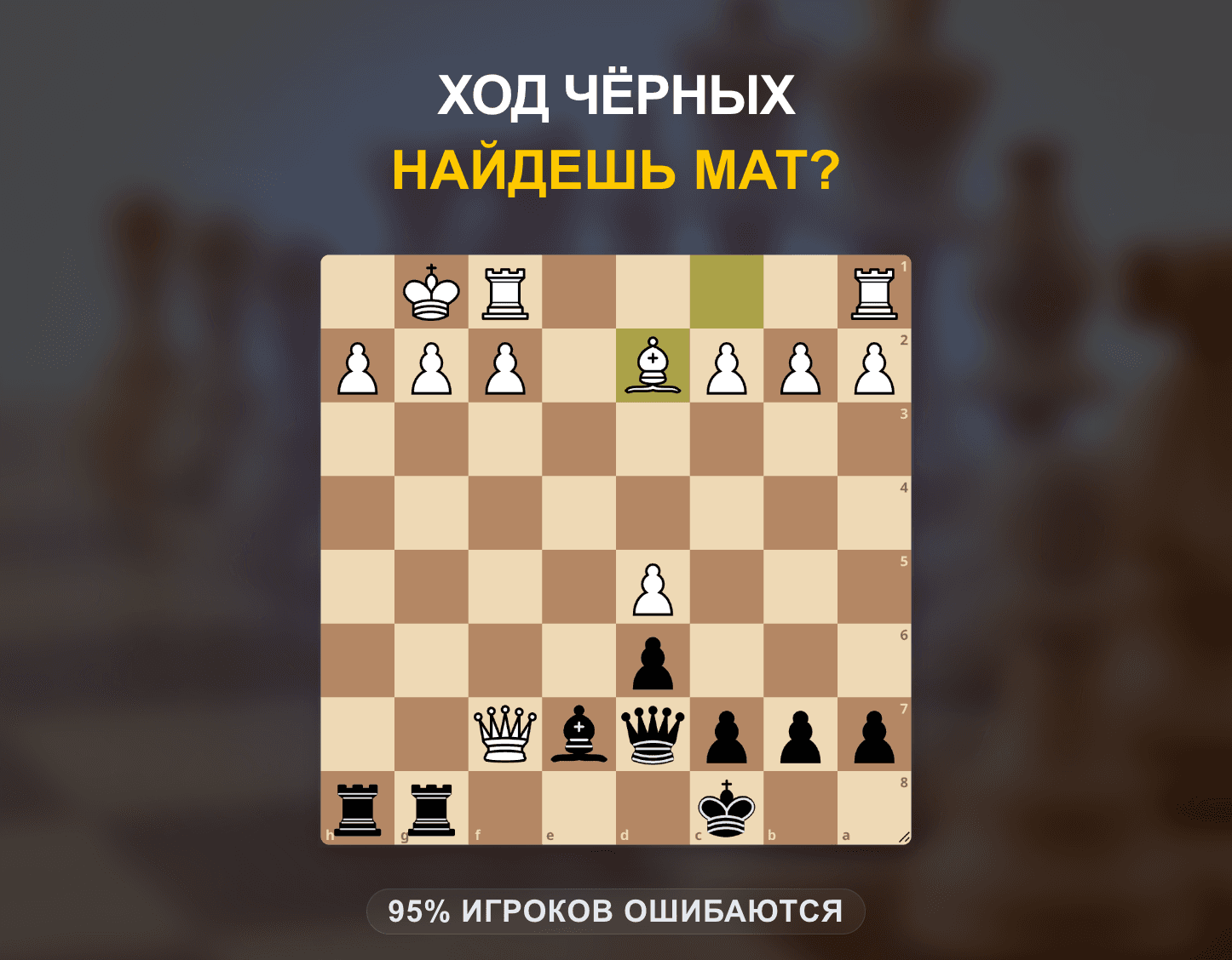 Жертва ладьи и мат ферзем
